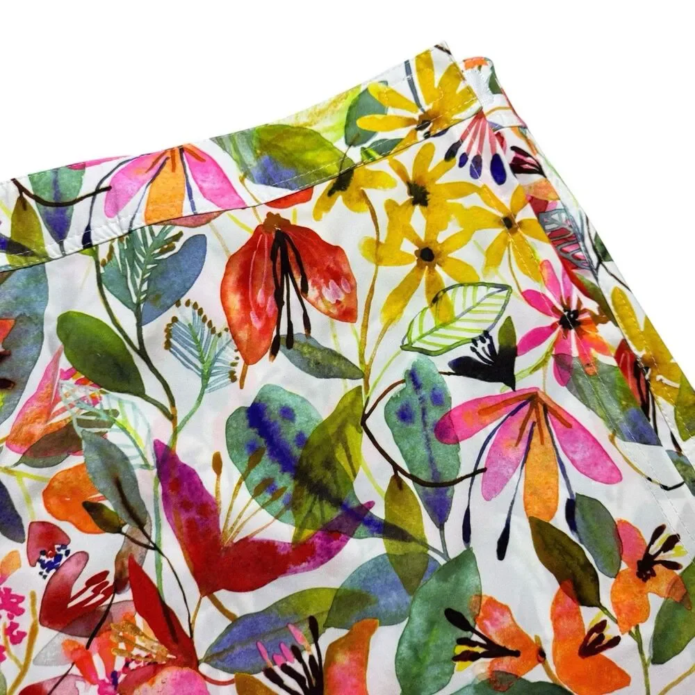 Rip‎ Skirt Hawaii Women’s Size 2xl Xxl Wildflower Watercolor Floral Skirt